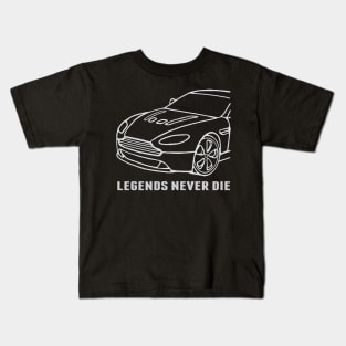 Aston Martin Vantage GT8 (Mk I) Cars Form White Design Kids T-Shirt